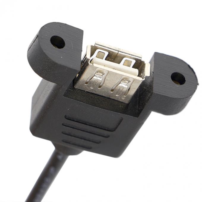 Schraubverriegelung Männlich-Weiblich-Panel-Mount USB-Verlängerungskabel 2