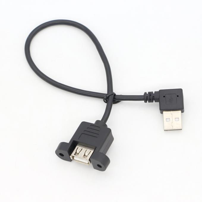 Schraubverriegelung Männlich-Weiblich-Panel-Mount USB-Verlängerungskabel 5