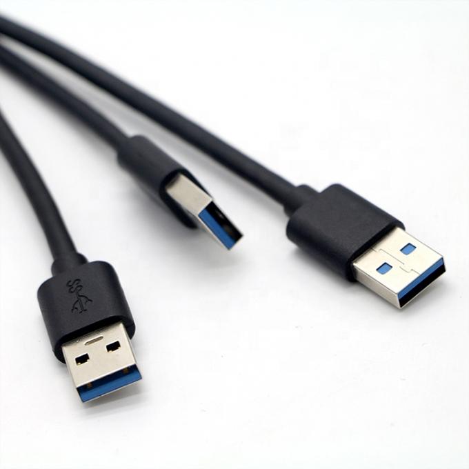 Anpassungsschraubverriegelung USB 3.0 A Männlich auf USB Typ C 3.1 Weiblich Panel Mount Verlängerungskabel 4