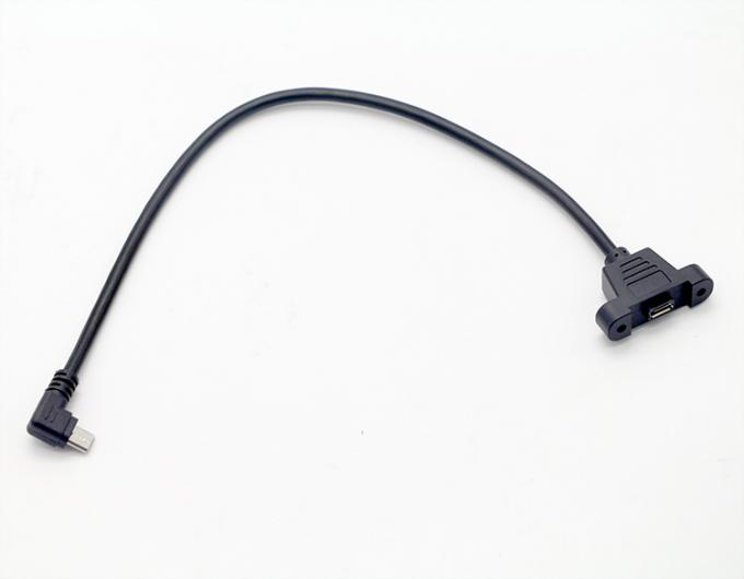 CUSTOM 0.3M 1M 90 Grad nach oben nach unten Links-Rechtswinkel-Schraube Mikropanel Mount USB-Verlängerungskabel 1