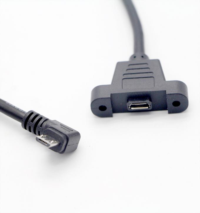 CUSTOM 0.3M 1M 90 Grad nach oben nach unten Links-Rechtswinkel-Schraube Mikropanel Mount USB-Verlängerungskabel 4