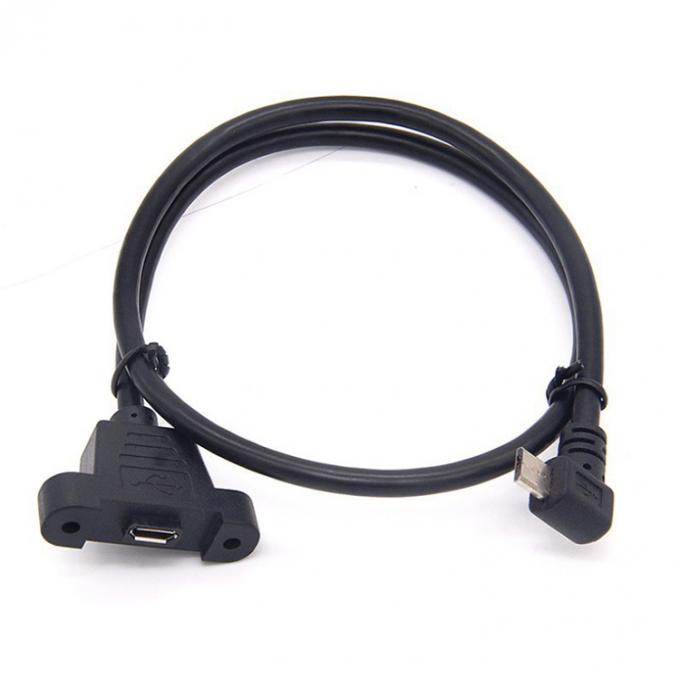CUSTOM 0.3M 1M 90 Grad nach oben nach unten Links-Rechtswinkel-Schraube Mikropanel Mount USB-Verlängerungskabel 6