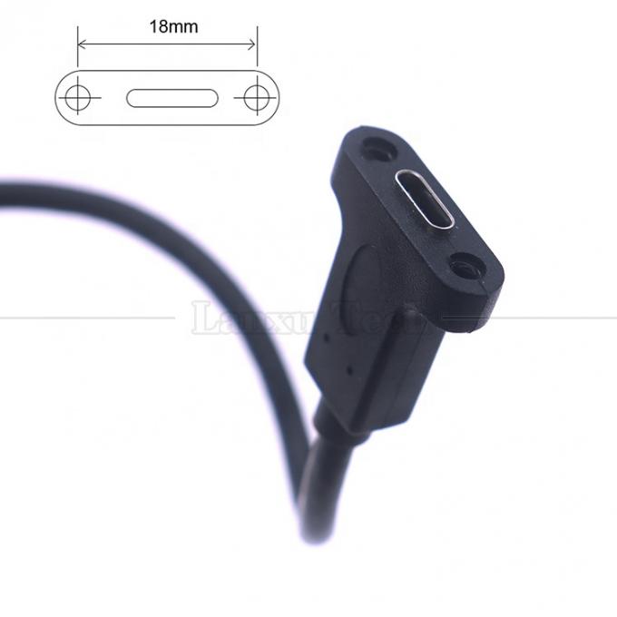 Anpassung USB3.1 Gen2 Schraubverschluss-Stud USB Typ C 3.1 Panel Mount Erweiterungskabel 4