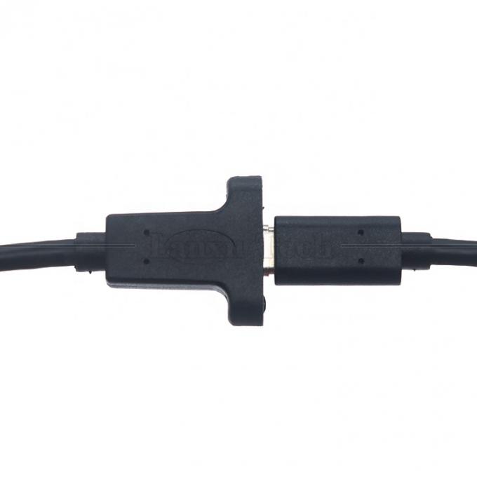 Anpassung USB3.1 Gen2 Schraubverschluss-Stud USB Typ C 3.1 Panel Mount Erweiterungskabel 6