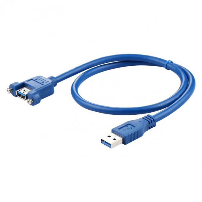 Hochgeschwindigkeitsdaten 5Gbps USB 3.0 Typ A Männlich-Frauen-Panel Mount USB 3.0 Erweiterungskabel 1