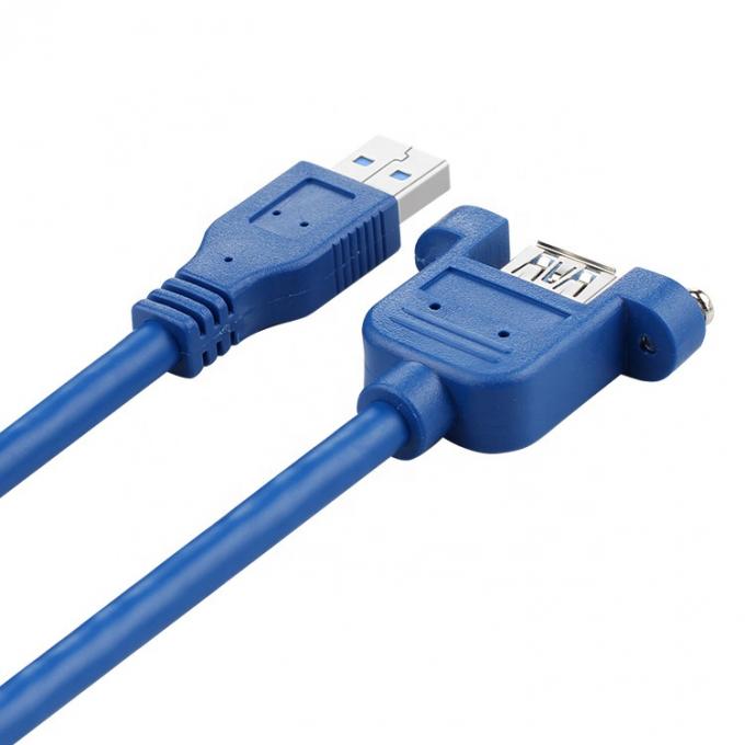 Hochgeschwindigkeitsdaten 5Gbps USB 3.0 Typ A Männlich-Frauen-Panel Mount USB 3.0 Erweiterungskabel 3