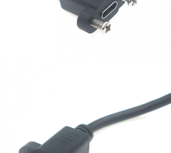30 cm 50 cm Schraubplattenmontage Männlich zu weiblich USB-Verlängerungskabel Typ C 3.1 5