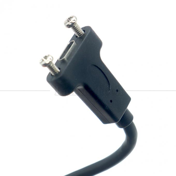 10Gbps 0,3m 1m Männlich auf weiblich Typ C 3.1 Panel Mount Schraubverriegelungsloch USB-Verlängerungskabel 6