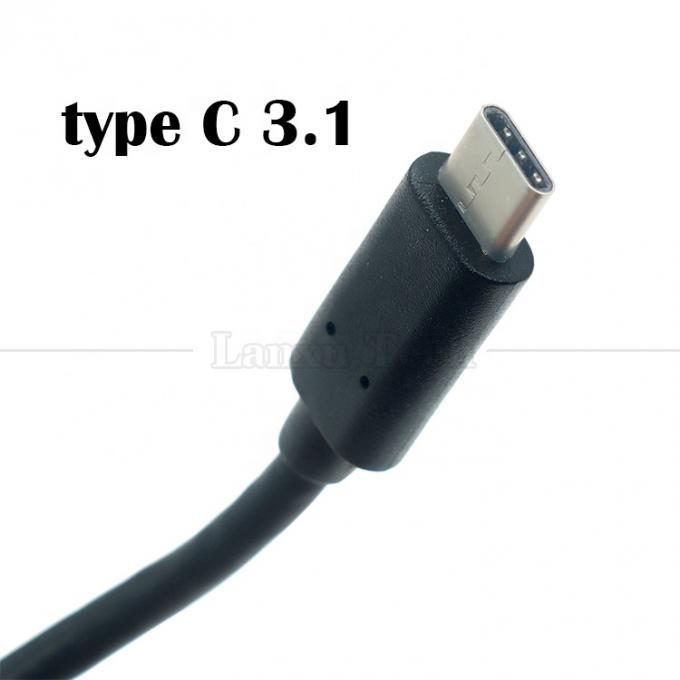 10Gbps 0,3m 1m Männlich auf weiblich Typ C 3.1 Panel Mount Schraubverriegelungsloch USB-Verlängerungskabel 7