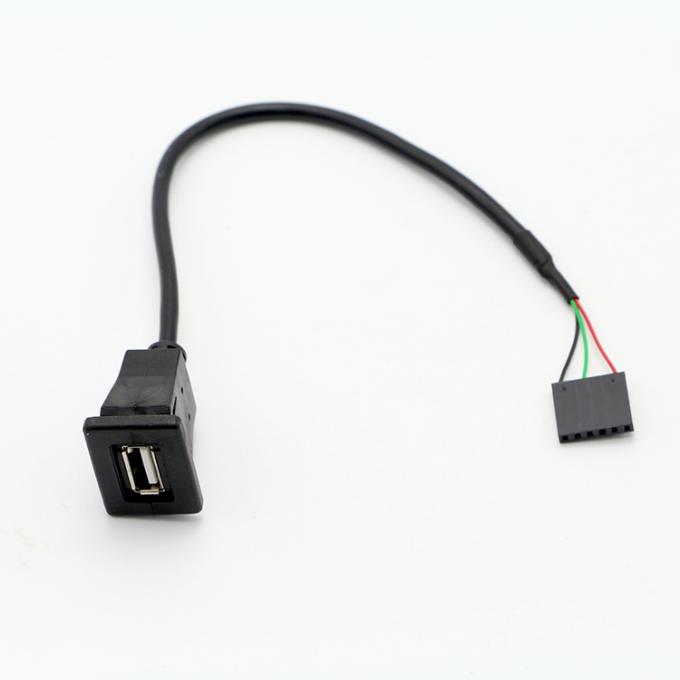 OEM-Snap in USB-Socket-Panel-Mountkabel mit Dupont-Terminal 1