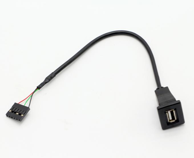OEM-Snap in USB-Socket-Panel-Mountkabel mit Dupont-Terminal 5