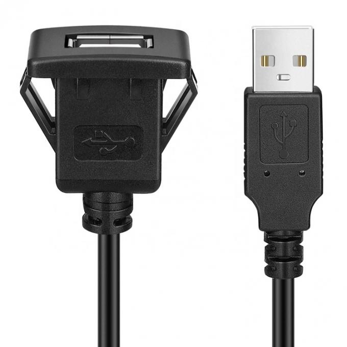 Schnapp-Socket-Dashboard-Panel Männlich-Frauen-USB-Flush-Mount-Verlängerungskabel 4