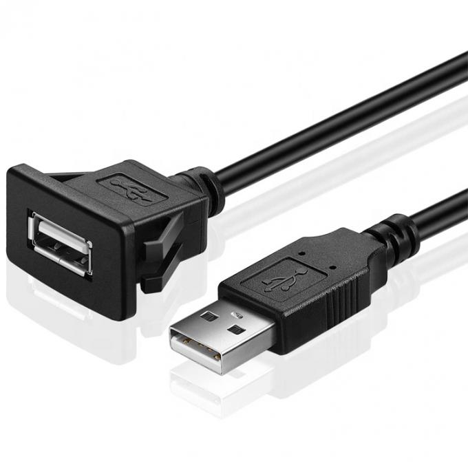 Schnapp-Socket-Dashboard-Panel Männlich-Frauen-USB-Flush-Mount-Verlängerungskabel 2