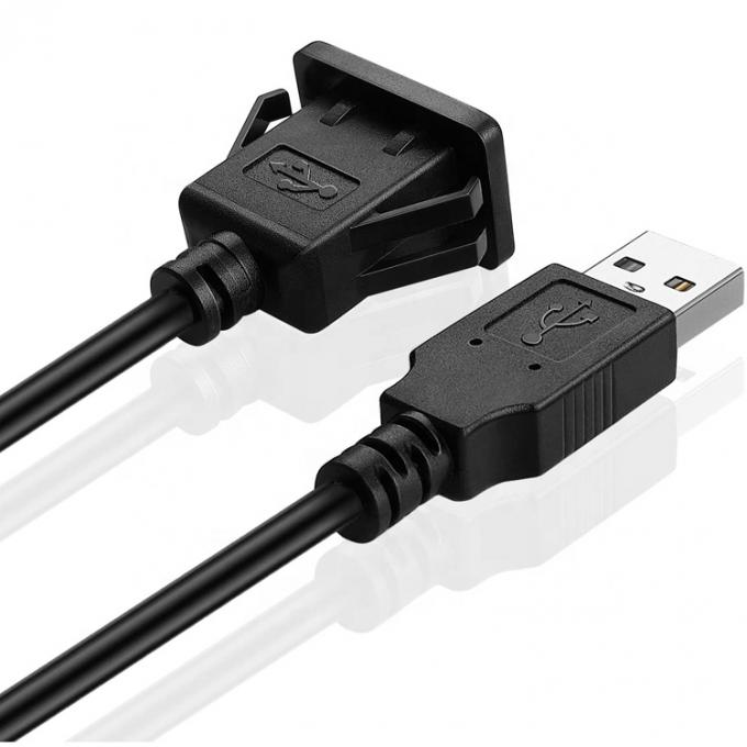 Schnapp-Socket-Dashboard-Panel Männlich-Frauen-USB-Flush-Mount-Verlängerungskabel 5