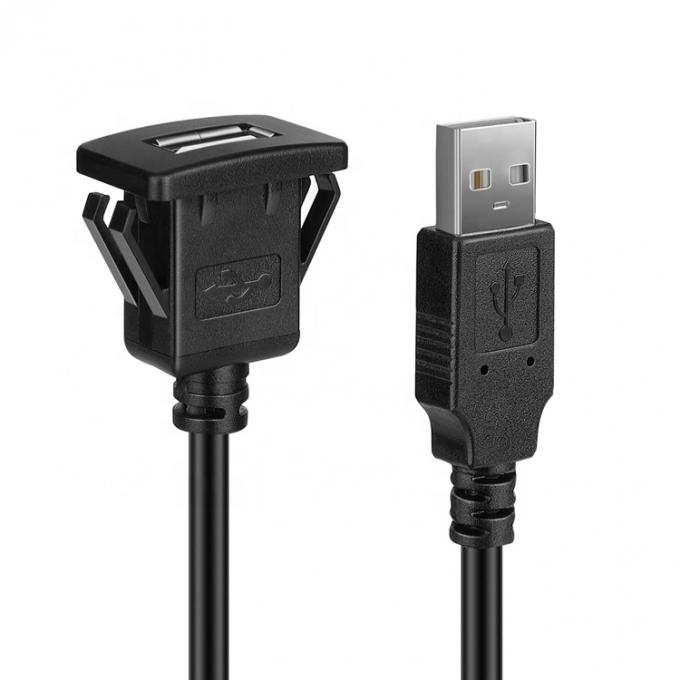 Schnapp-Socket-Dashboard-Panel Männlich-Frauen-USB-Flush-Mount-Verlängerungskabel 3