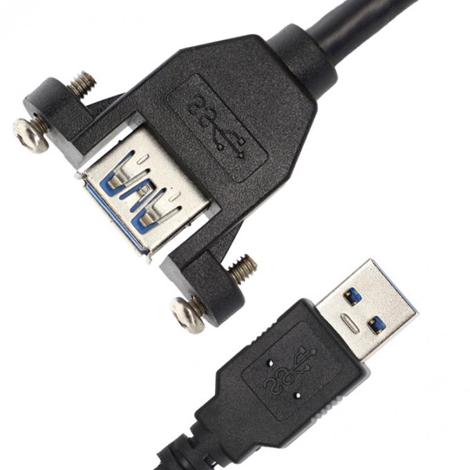 Schraubverriegelung Mini Micro B Typ C RJ45 Ethernet-Verlängerungskabel von männlich auf weiblich 3
