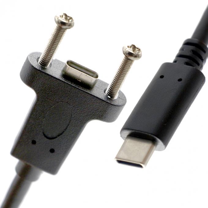 Schraubverriegelung Micro Typ C RJ45 Ethernet männlich weiblich USB-Panel-Hochkabel 6