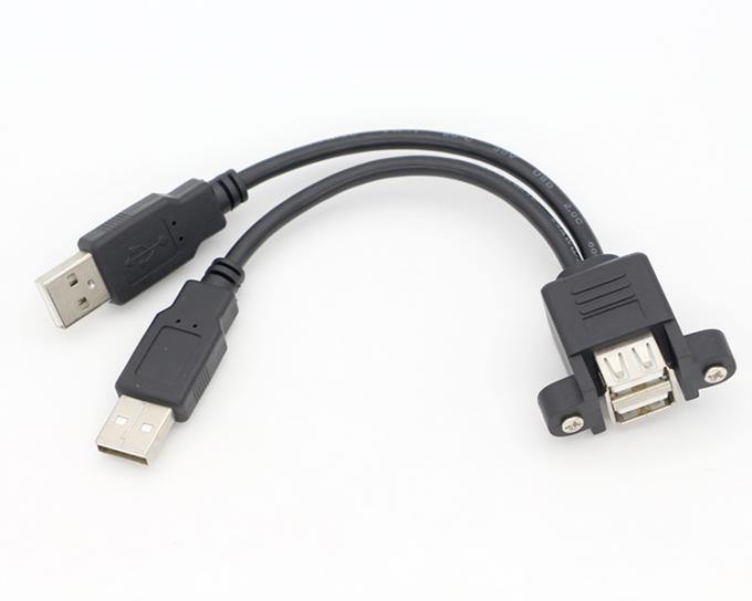 Schraubverriegelung Micro Typ C RJ45 Ethernet männlich weiblich USB-Panel-Hochkabel 7