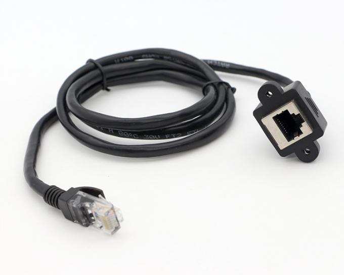 Schraubverriegelung Micro Typ C RJ45 Ethernet männlich weiblich USB-Panel-Hochkabel 9