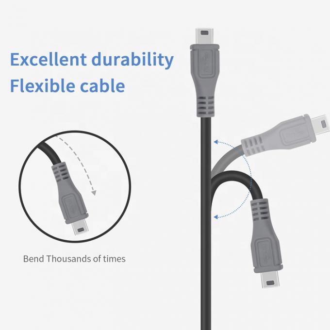 Datenladung USB Typ C zu Mini 5 Pin USB OTG Adapterkabel für Kamera Telefon Video 2