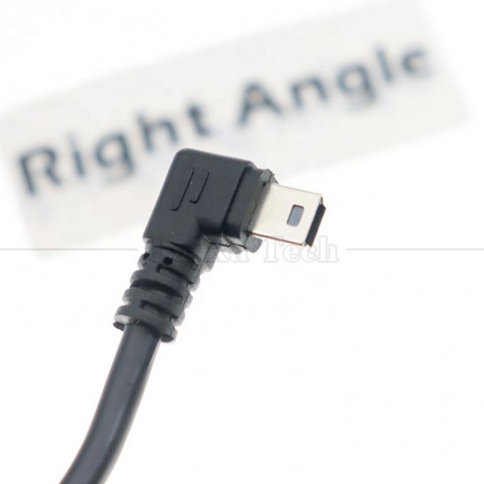 Maßgeschneiderte 1m 2m 3m 90 Grad nach oben nach unten Links-Rechtswinkel Datenaufladung USB A Männlich bis Mini 5pin USB-Verlängerungskabel für Kamera 4
