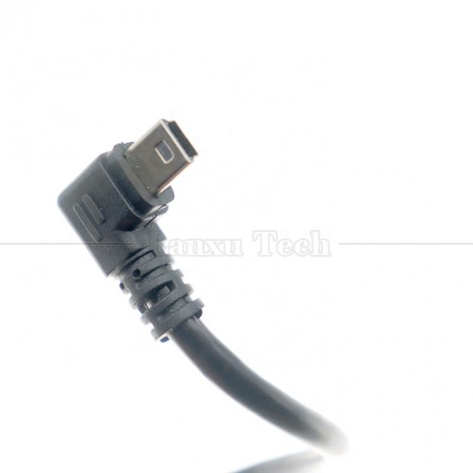 Maßgeschneiderte 1m 2m 3m 90 Grad nach oben nach unten Links-Rechtswinkel Datenaufladung USB A Männlich bis Mini 5pin USB-Verlängerungskabel für Kamera 3