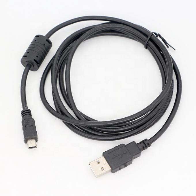 1.5m USB A zu Mini B 5PIN USB 2.0 Datenladung OTG Kabel mit Ferrit 1