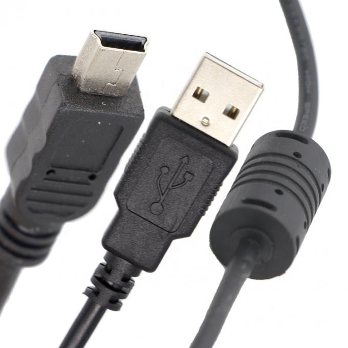 1.5m USB A zu Mini B 5PIN USB 2.0 Datenladung OTG Kabel mit Ferrit 2
