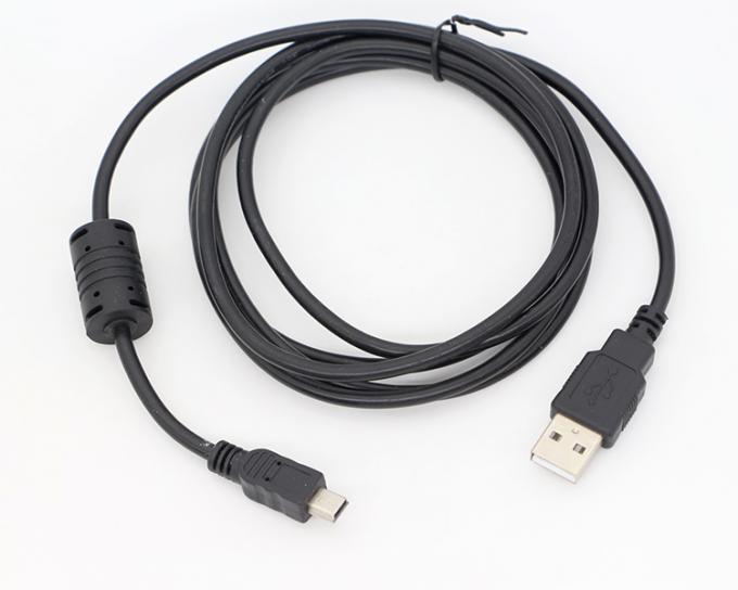 1.5m USB A zu Mini B 5PIN USB 2.0 Datenladung OTG Kabel mit Ferrit 5