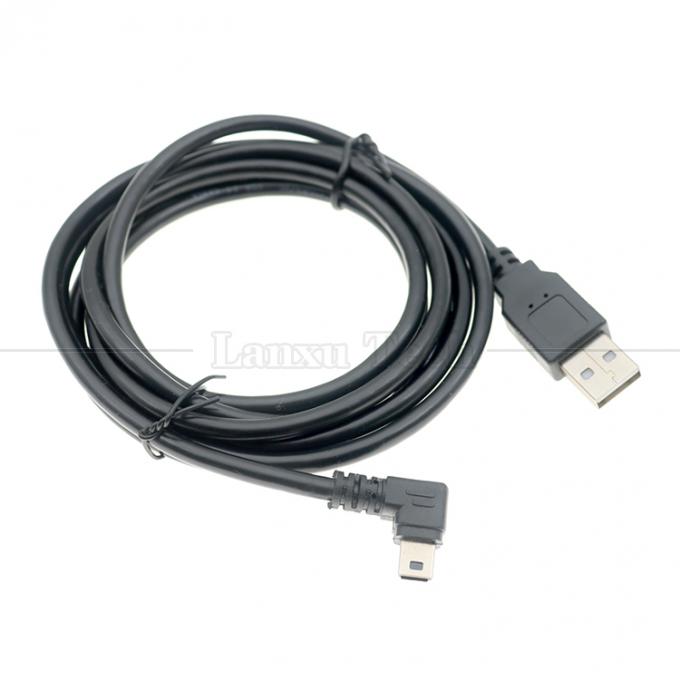 Anpassung 90 Grad Linkswinkel USB A Männlich bis MINI 5P USB-Kabel für die Kamera des PS3-Controllers 6
