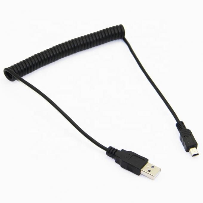 Hochwertiges Federgewickeltes Datenaufladen Mini USB 2.0 Erweiterungsladekabel für Kamera PS3 Kamera 2