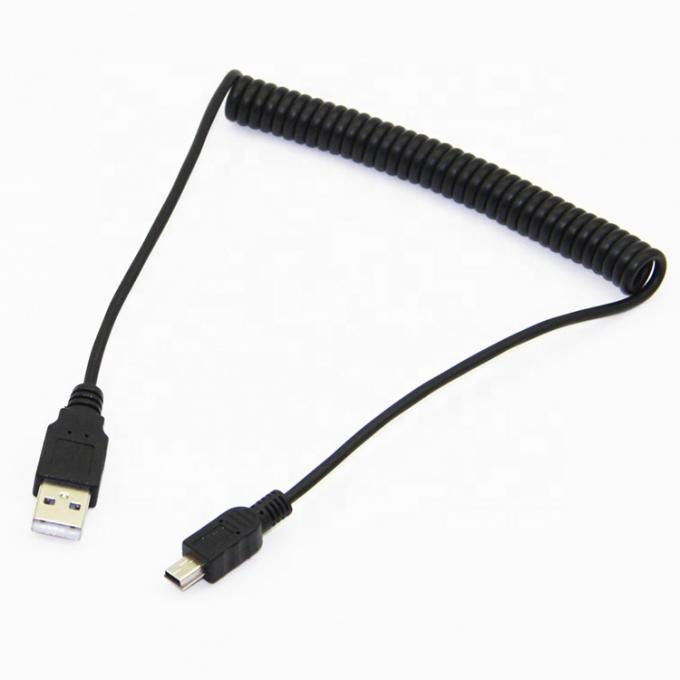 Hochwertiges Federgewickeltes Datenaufladen Mini USB 2.0 Erweiterungsladekabel für Kamera PS3 Kamera 7