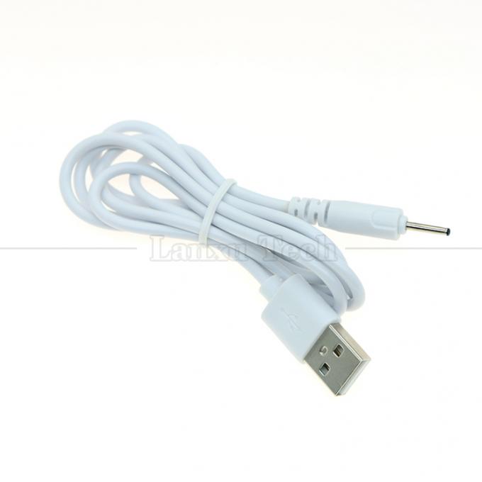 Hohe Qualität 0,5M 1M 2M 3M Weiß Schwarz DC 2,0 0,6 mm Ladekabel USB für Vibrator 0