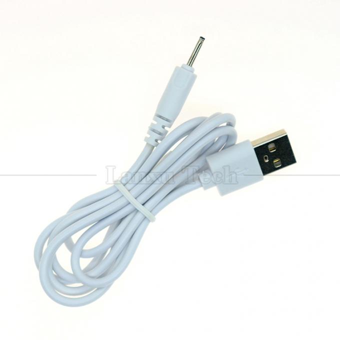 Hohe Qualität 0,5M 1M 2M 3M Weiß Schwarz DC 2,0 0,6 mm Ladekabel USB für Vibrator 2