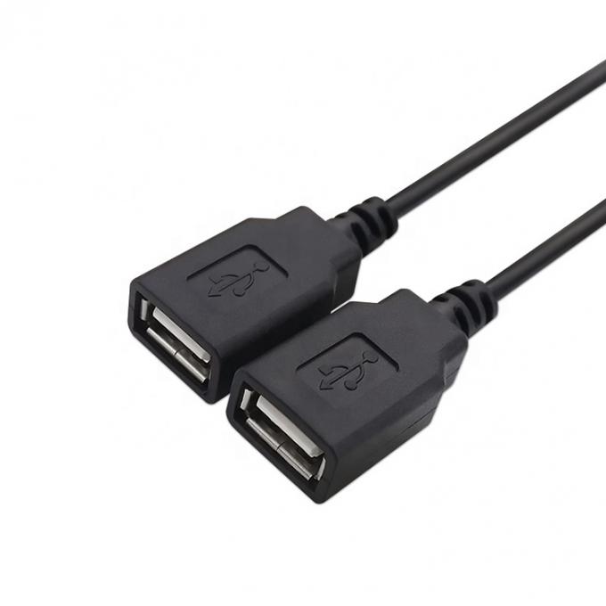 Custom OEM 2m 1 Männlich zu 2 Weiblich Y USB Splitter Kabel zum Laden 5