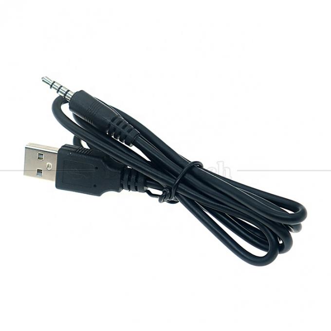 1M USB auf 3,5mm 4 Pole DC Audio Jack Verlängerungskabel für Autolautsprecher 0