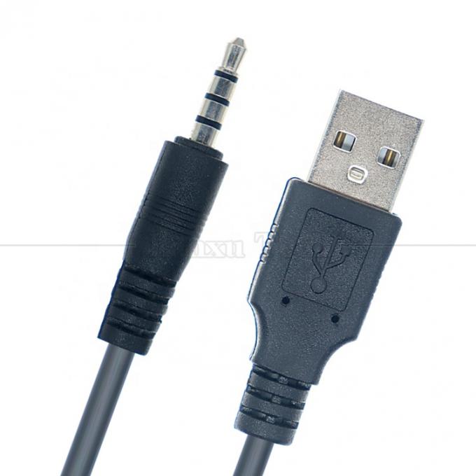 1M USB auf 3,5mm 4 Pole DC Audio Jack Verlängerungskabel für Autolautsprecher 2