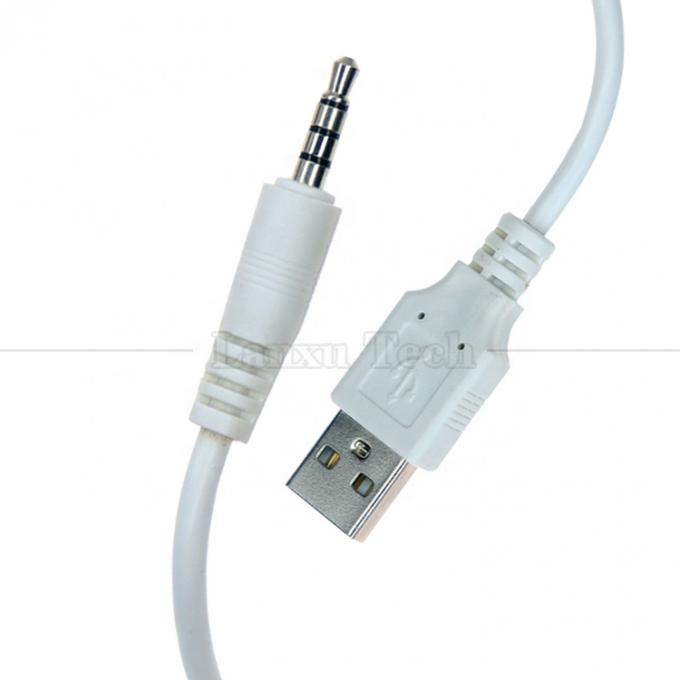 Personalisierte Datenaufladung USB A Männlich bis Aux 4 Pole 3,5 mm Audio Jack Adapter Kabel für Lautsprecher Kopfhörer 1