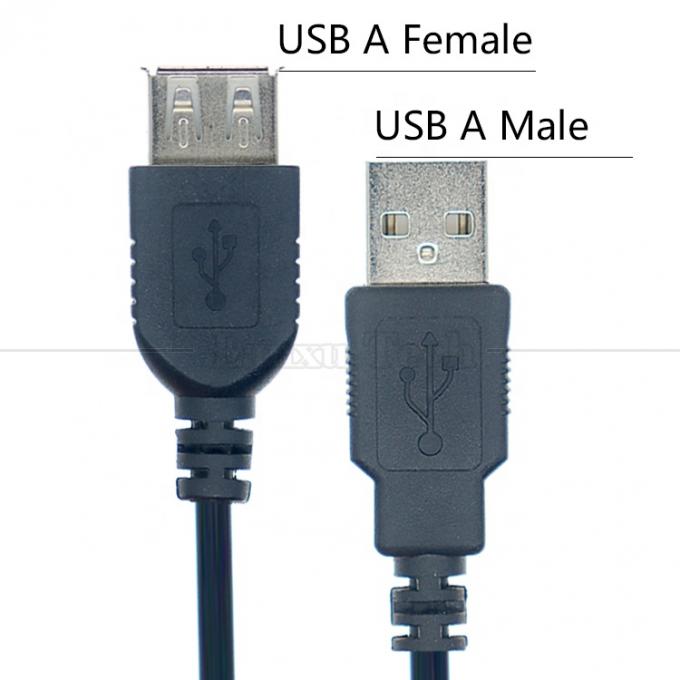 1M 2M 3M Männlich-Frauen-USB 2.0 Typ A-Datenladekabel für Computer-Tastaturen 1