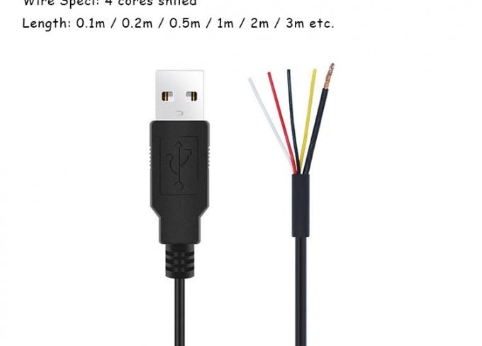 Schild USB A Männlich bis 4 nackte Drähte 3