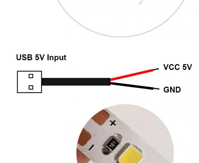 Hochwertiges 5V USB 2.0 Ein Männchen zum Öffnen entblößtes 2pin Kabel Ende Pigtail Kabel für LED-Lichtstreifenlampe 4