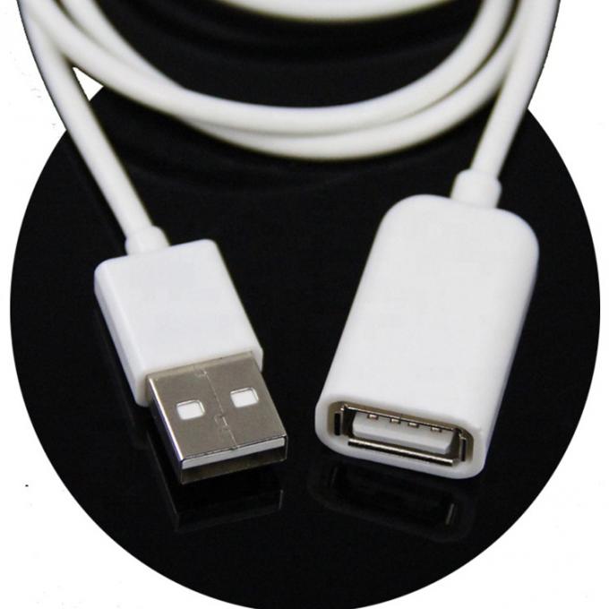 1M 2M Datenaufladung Männlich-Fraulich USB 2.0 Typ A-Verlängerungs-OTG-Kabel für Computermöbel 4