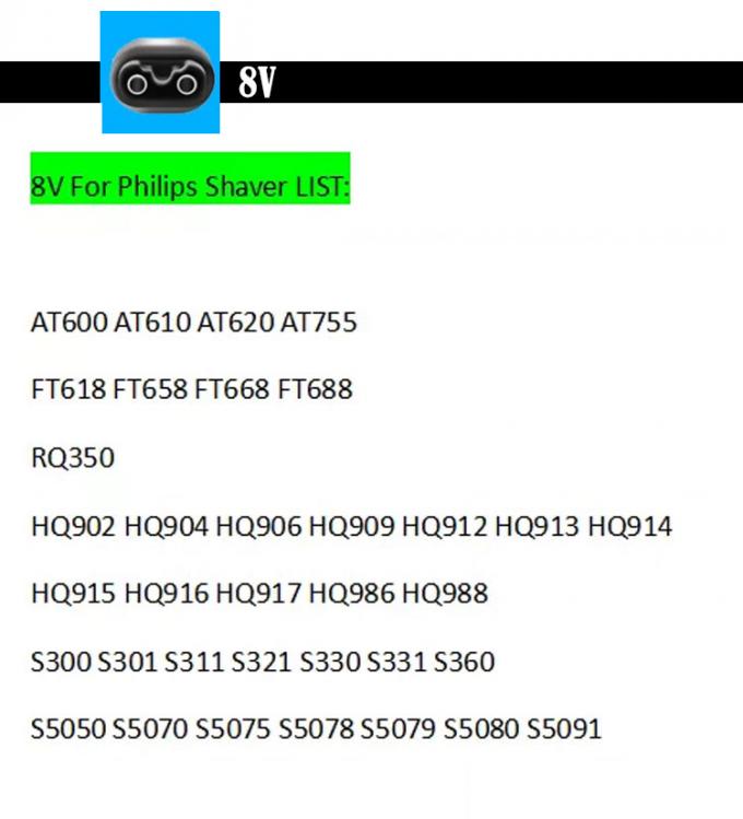 Hochwertiges Ersatzkabel 15V 8V 4.3V USB-Ladekabel für Philips für Philip Shaver 7
