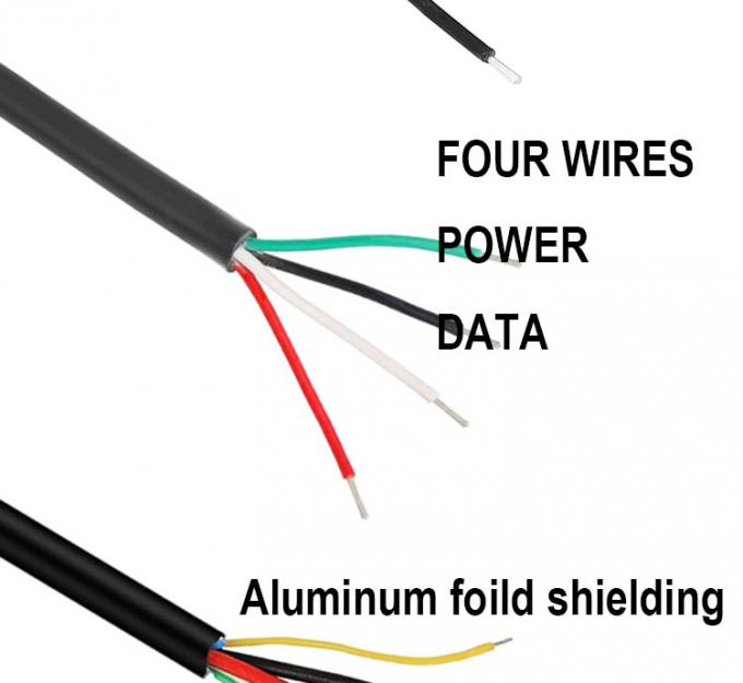 5V USB zum Öffnen entfernt geballte nackte Drähte Ende Pigtail Stromlade-Kabel für LED-Bandlampe 9