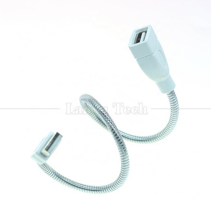 Flexible Metall-Edelstahlschlauch, männlich-weiblich, USB-Ladegerät für LED-Lampen 3