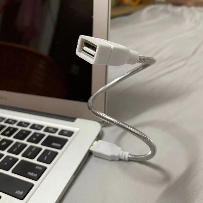 Flexible Metall-Edelstahlschlauch, männlich-weiblich, USB-Ladegerät für LED-Lampen 6