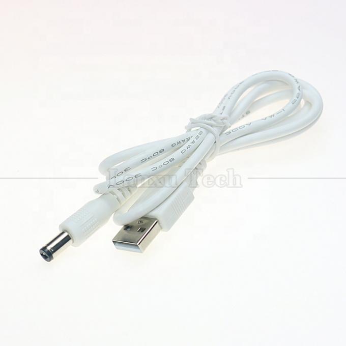 USB A Männlich bis 2,1x5,5mm DC Fass Jack Steckverbinder Ladekabel für Routerlautsprecher 4