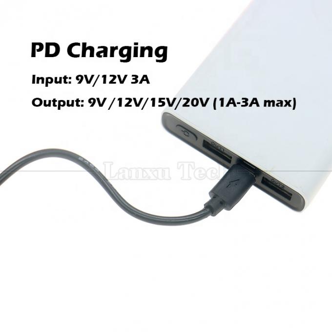 PD-Ladung 3A 9V 12V 15V 20V USB Typ C zu DC 5.5x2.1mm Jack Adapter Converter Kabel für Wifi Router Modem Projektor Kamera 2