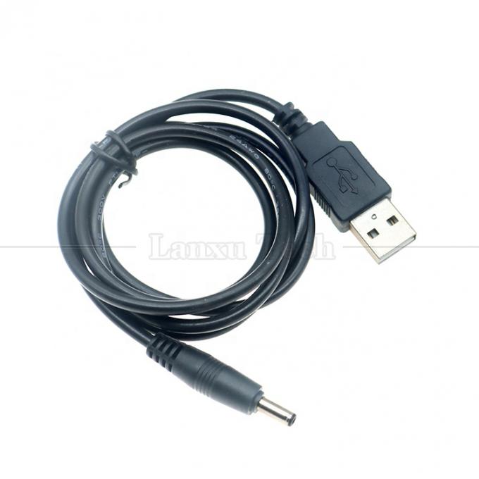 1 Meter USB Männlich auf Gleichspannung Jack 3,5 mm 1,35 mm Ladekabel für Routerlautsprecher 0