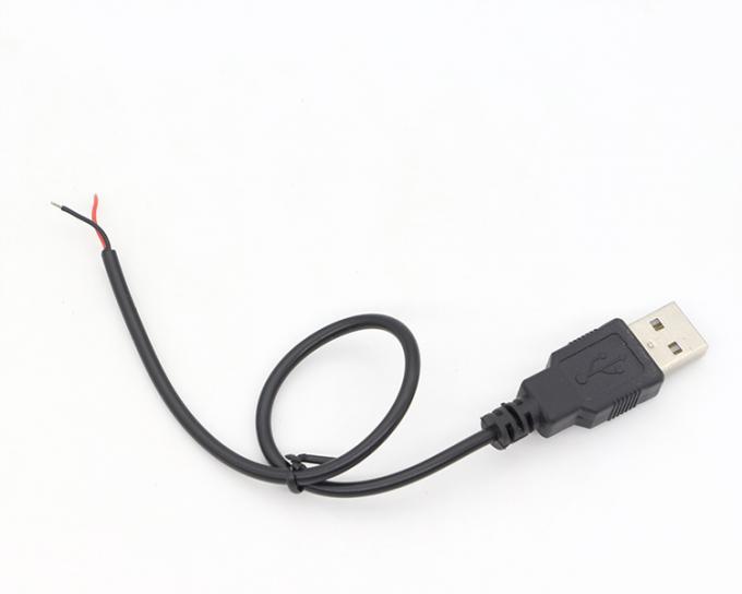 OEM USB 2.0 Ein Männchen zum Öffnen Stripped Soldering Tined Bare 2 Wire End Pigtail Stromladekabel 6